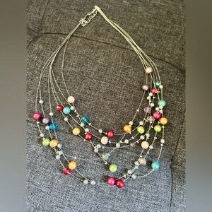 Vibrant Multicolor Beaded Necklace